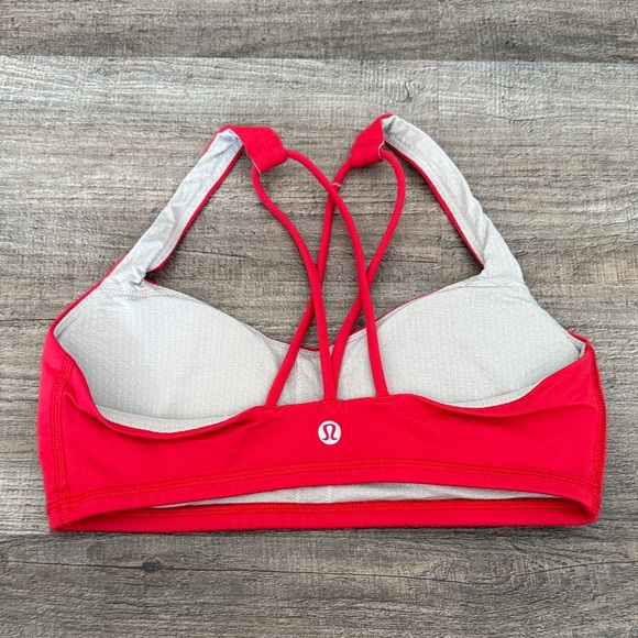 Lululemon Red Sports Bra with Logo - Picture 2 of 4